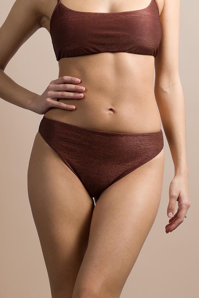 CINZIA LUREX MARRONE BE BEACH